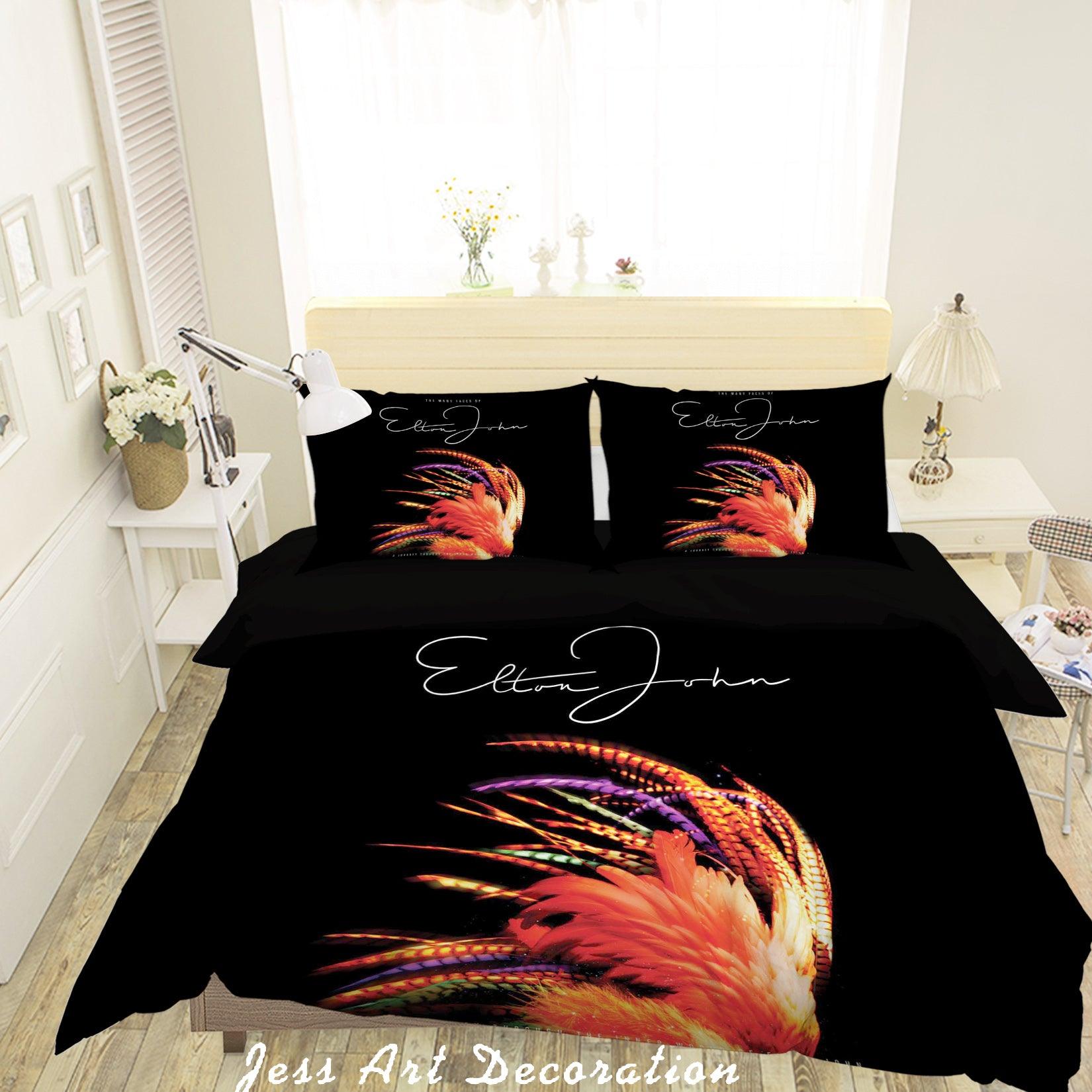 3D Elton John Quilt Cover Set Bedding Set Pillowcases 111- Jess Art Decoration