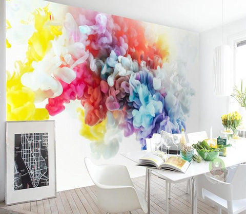 3D Abstract Colorful Ink Pattern Wall Murals 207- Jess Art Decoration