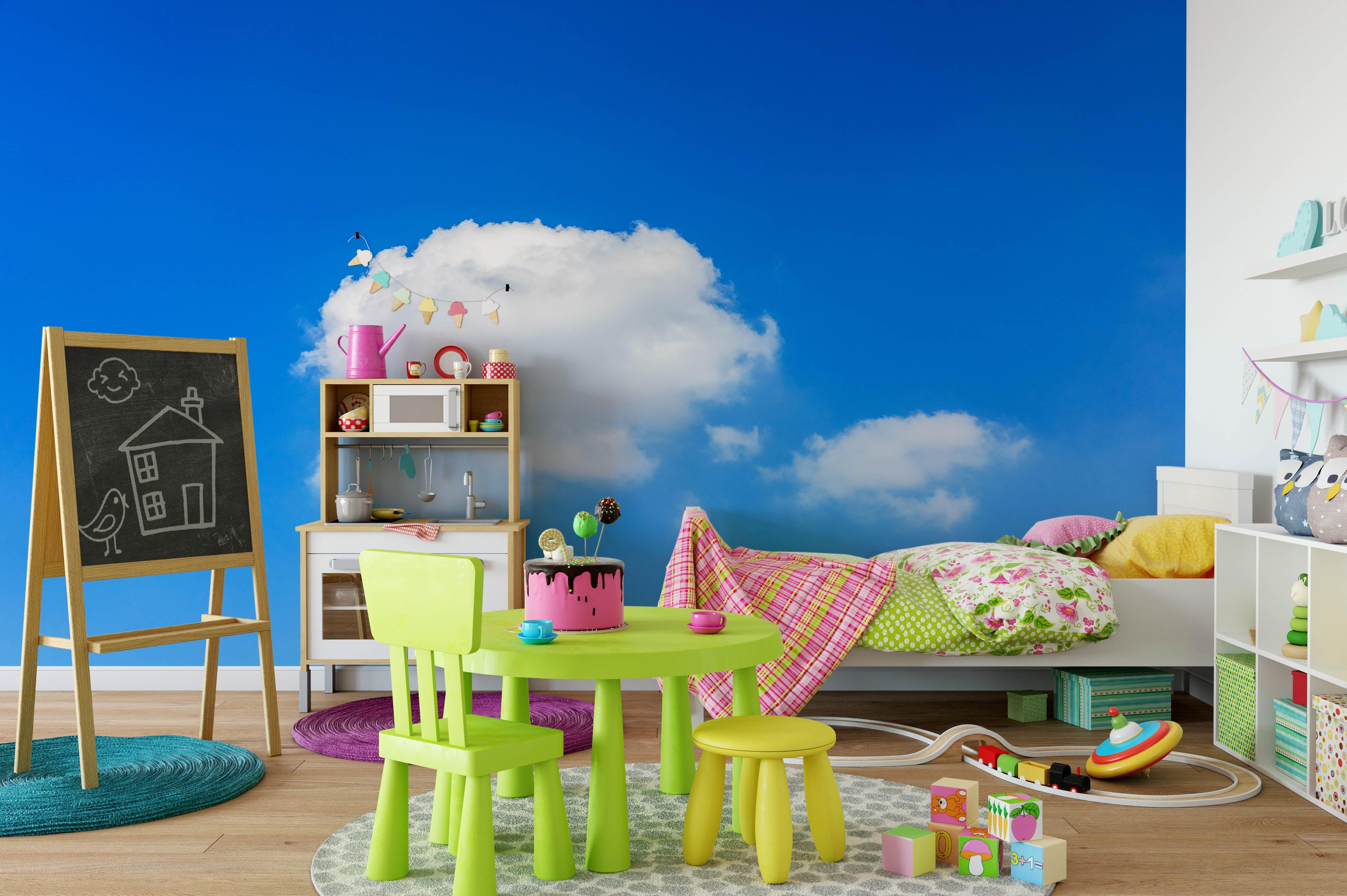 3D Blue Sky White Cloud Wall Mural Wallpaper 107- Jess Art Decoration