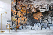 3D  Abstract Cracked Destroyed Land Rock Wall Mural Wallpaper SWW924- Jess Art Decoration