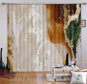 3D Abstract Aerial View Woods Curtains and Drapes GD 617- Jess Art Decoration