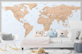 3D Vintage Nautical World Map Wall Mural Wallpaper WJ 9470- Jess Art Decoration