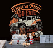 3D Adventure Car Off-Road Vehicle Wall Mural Wallpaper SF127- Jess Art Decoration