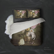 3D Color Flower Oil Painting Art Quilt Cover Set Bedding Set Pillowcases 41- Jess Art Decoration