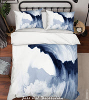 3D Watercolor Ink Painting Quilt Cover Set Bedding Set Duvet Cover Pillowcases 132- Jess Art Decoration