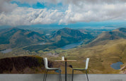 3D Blue Sky Cloud Mountain Landscape Wall Mural Wallpaper LQH 284- Jess Art Decoration