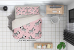 3D Zebra Pink Quilt Cover Set Bedding Set Pillowcases 69- Jess Art Decoration
