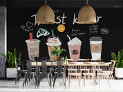 3D Bubble Tea Summer Drinks Wall Mural Wallpaper GD 1643- Jess Art Decoration