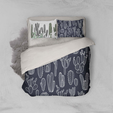 3D Chalk Drawing Cactus Quilt Cover Set Bedding Set Pillowcases 39- Jess Art Decoration