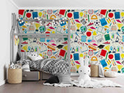 3D School Supplies Set Wall Mural Wallpaper GD 4777- Jess Art Decoration