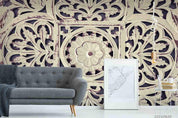 3D Plaster Carving Floral Wall Mural Wallpaper LQH 27- Jess Art Decoration