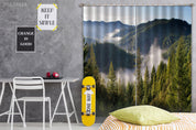 3D Landscape Mountain Forest Fog Canyon Curtains and Drapes GD 2986- Jess Art Decoration