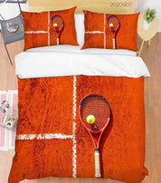 3D Pexels Sports Tennis Court Quilt Cover Set Bedding Set Duvet Cover Pillowcases LXL- Jess Art Decoration