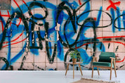 3D Abstract Graffiti Slogan Wall Mural Wallpaper SWW304- Jess Art Decoration