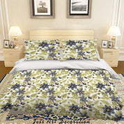 3D Flowers Leaves Fruits Pattern Quilt Cover Set Bedding Set Duvet Cover Pillowcases WJ 1410- Jess Art Decoration