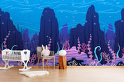 3D Seabed Coral Seaweed Wall Mural Wallpaper 51- Jess Art Decoration