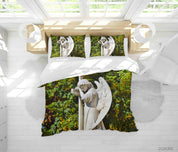 3D Art Angel Sculpture Quilt Cover Set Bedding Set Duvet Cover Pillowcases 199- Jess Art Decoration