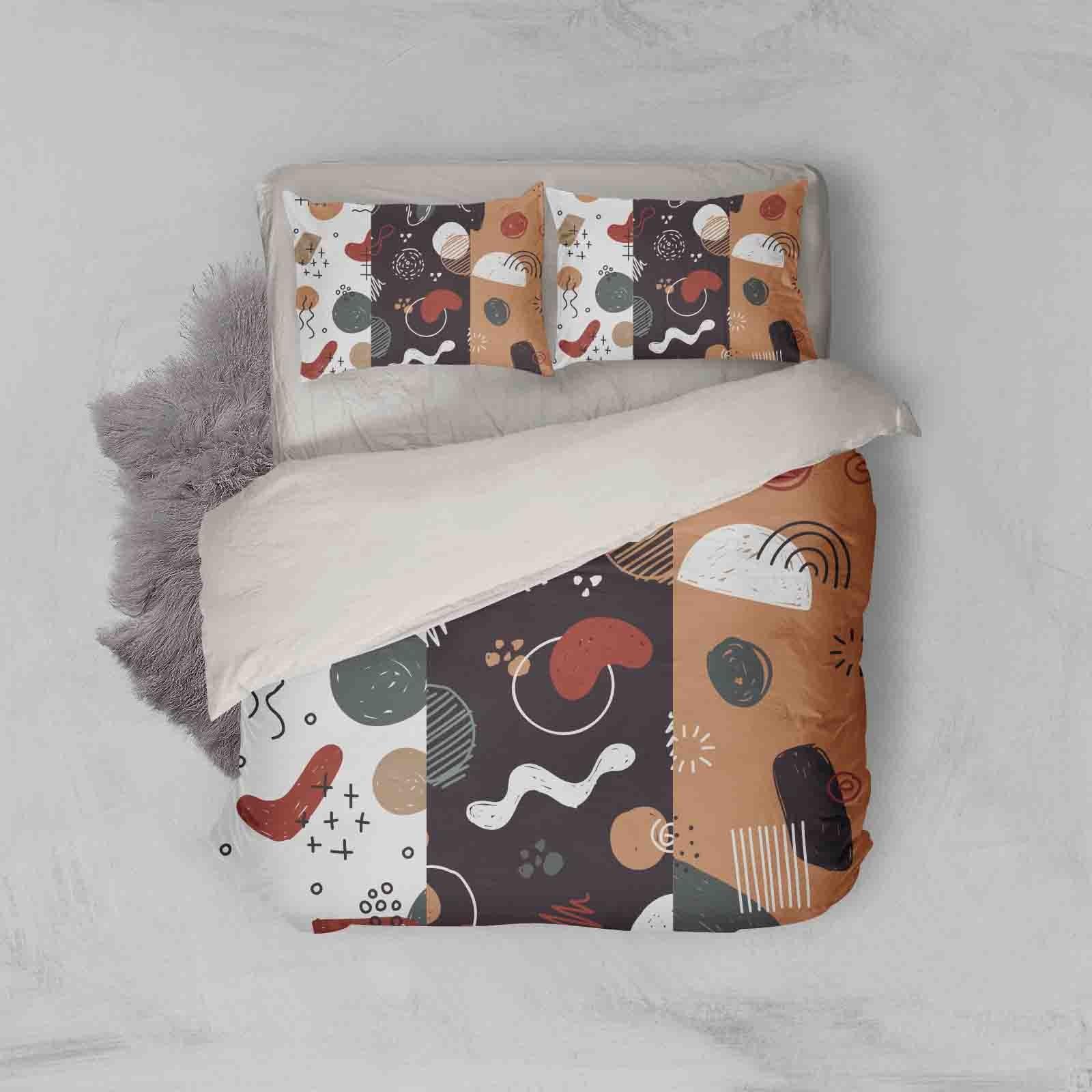 3D Abstract Colorful Pattern Quilt Cover Set Bedding Set Duvet Cover Pillowcases LXL- Jess Art Decoration