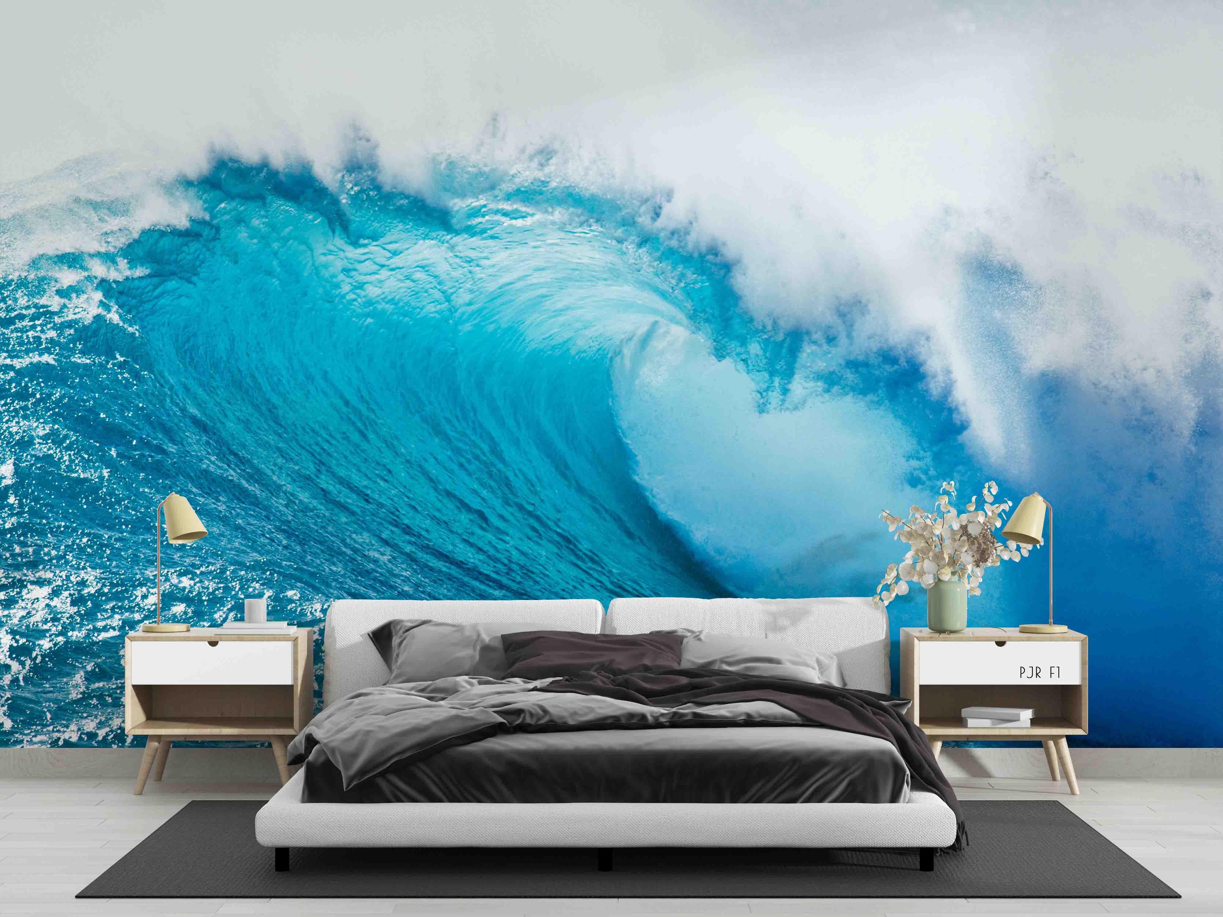 3D Landscape Wave Spindrift Wall Mural Wallpaper WJ 2087- Jess Art Decoration