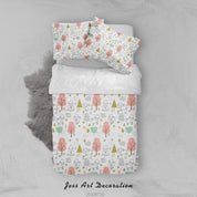 3D Cartoon Colorful Tree Quilt Cover Set Bedding Set Duvet Cover Pillowcases LXL 35- Jess Art Decoration