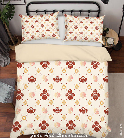 3D Hand Drawn Classic Pattern Quilt Cover Set Bedding Set Duvet Cover Pillowcases LXL- Jess Art Decoration