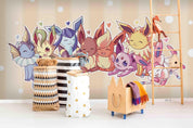 3D Colourful Animal Characters cute anime animal character mural wall mural wallpaper for kids room