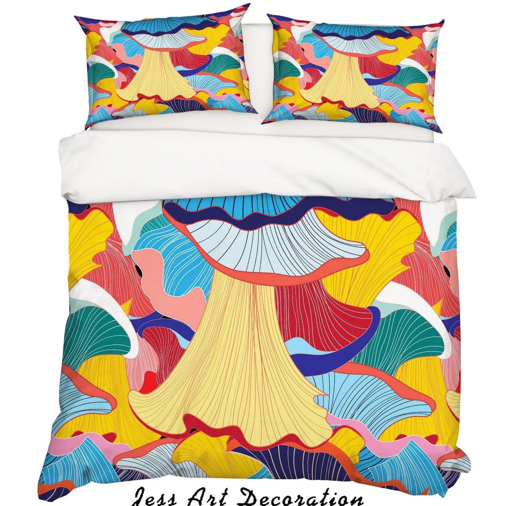 3D Abstract Floral Quilt Cover Set Bedding Set Pillowcases 07- Jess Art Decoration