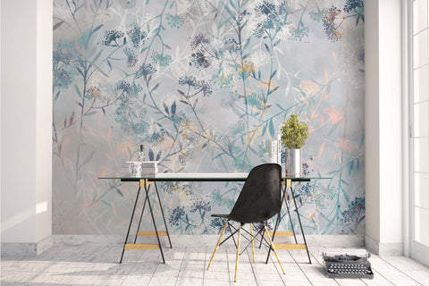 3D Grey Leaves Wall Mural Wallpaper 131- Jess Art Decoration