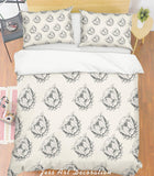 3D Lion Head Pattern Quilt Cover Set Bedding Set Pillowcases  24- Jess Art Decoration