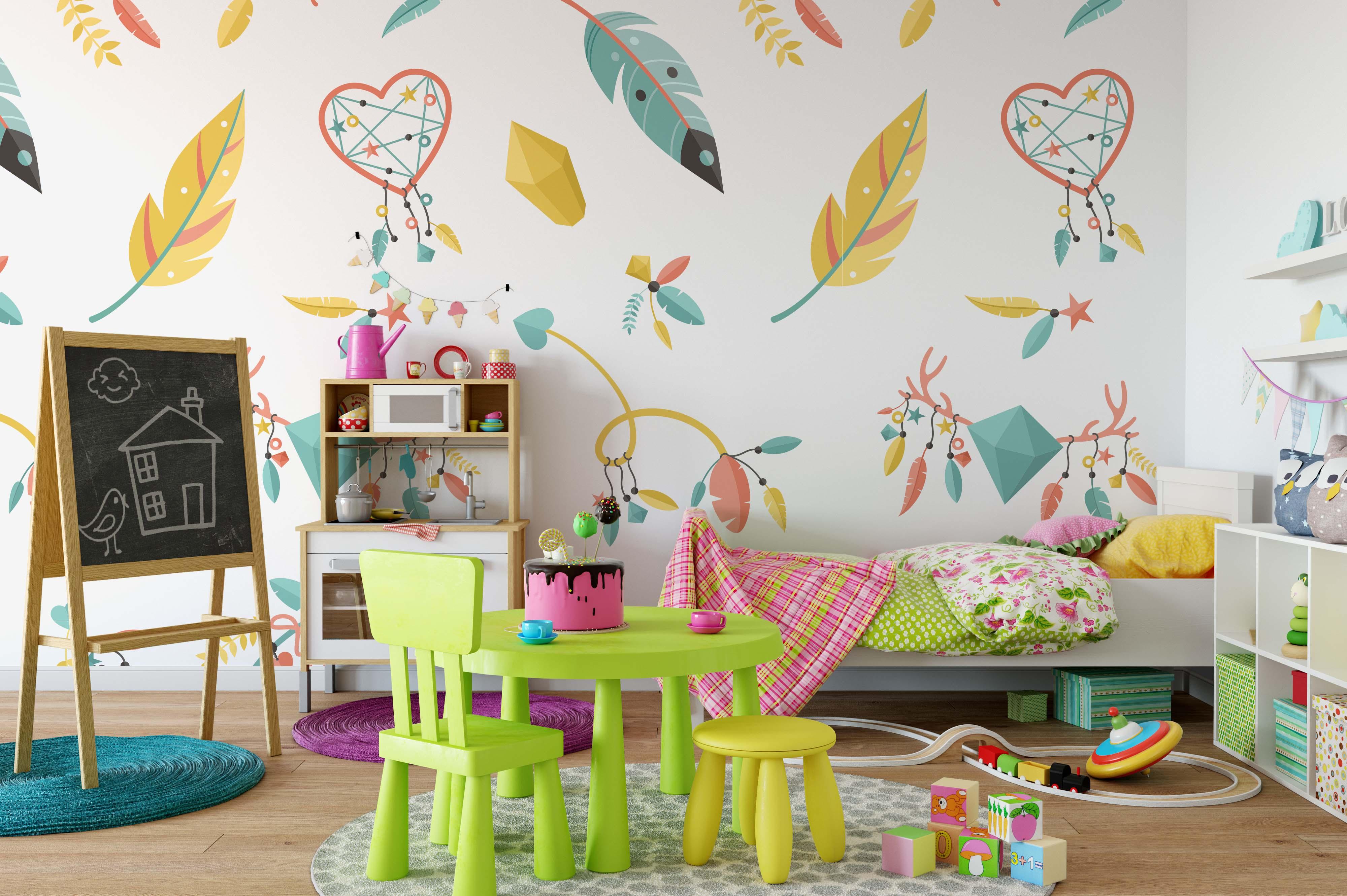 3D Plumage Campanula Wall Mural Wallpaper 30- Jess Art Decoration