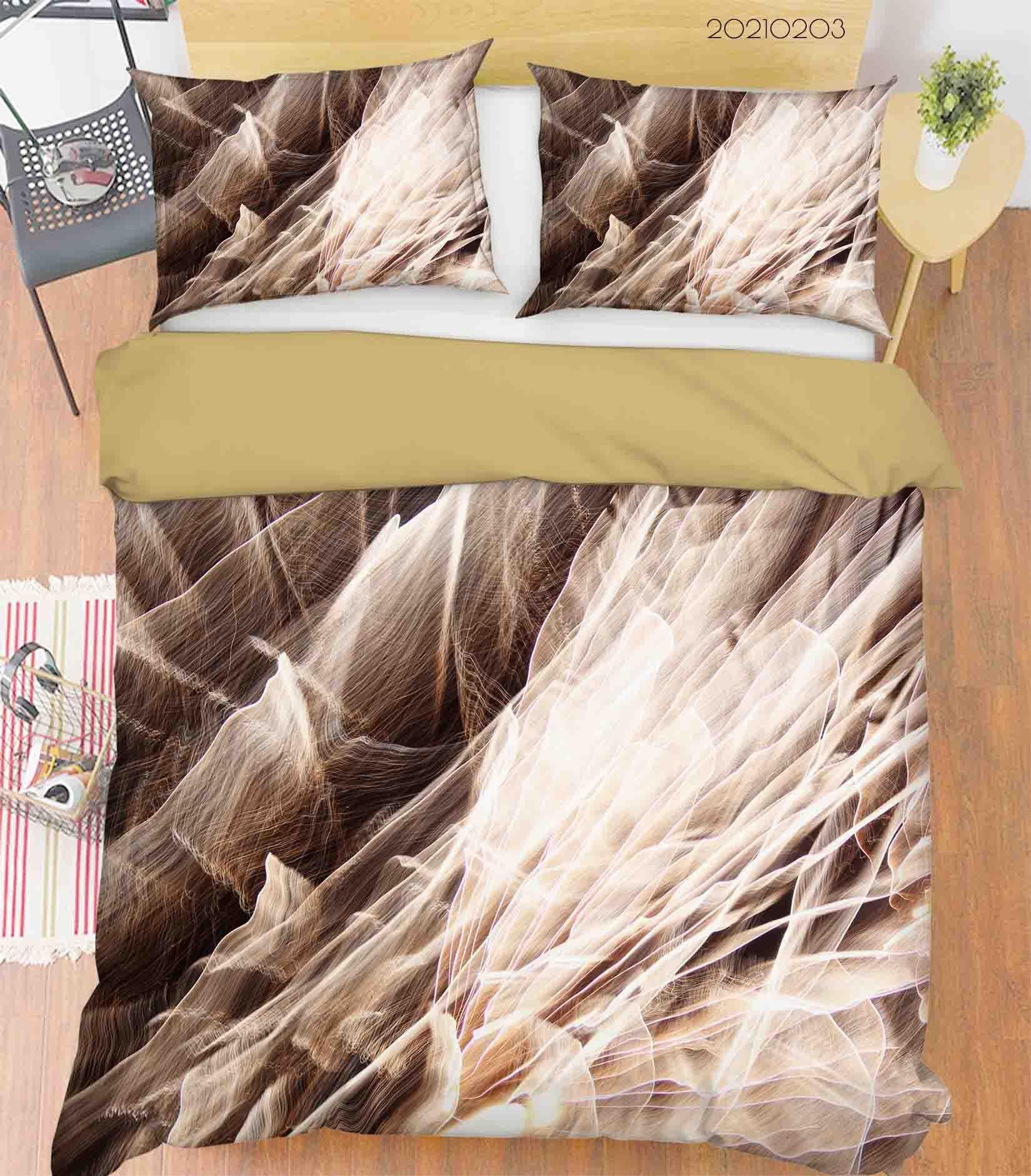 3D Abstract Marble Texture Quilt Cover Set Bedding Set Duvet Cover Pillowcases 16- Jess Art Decoration