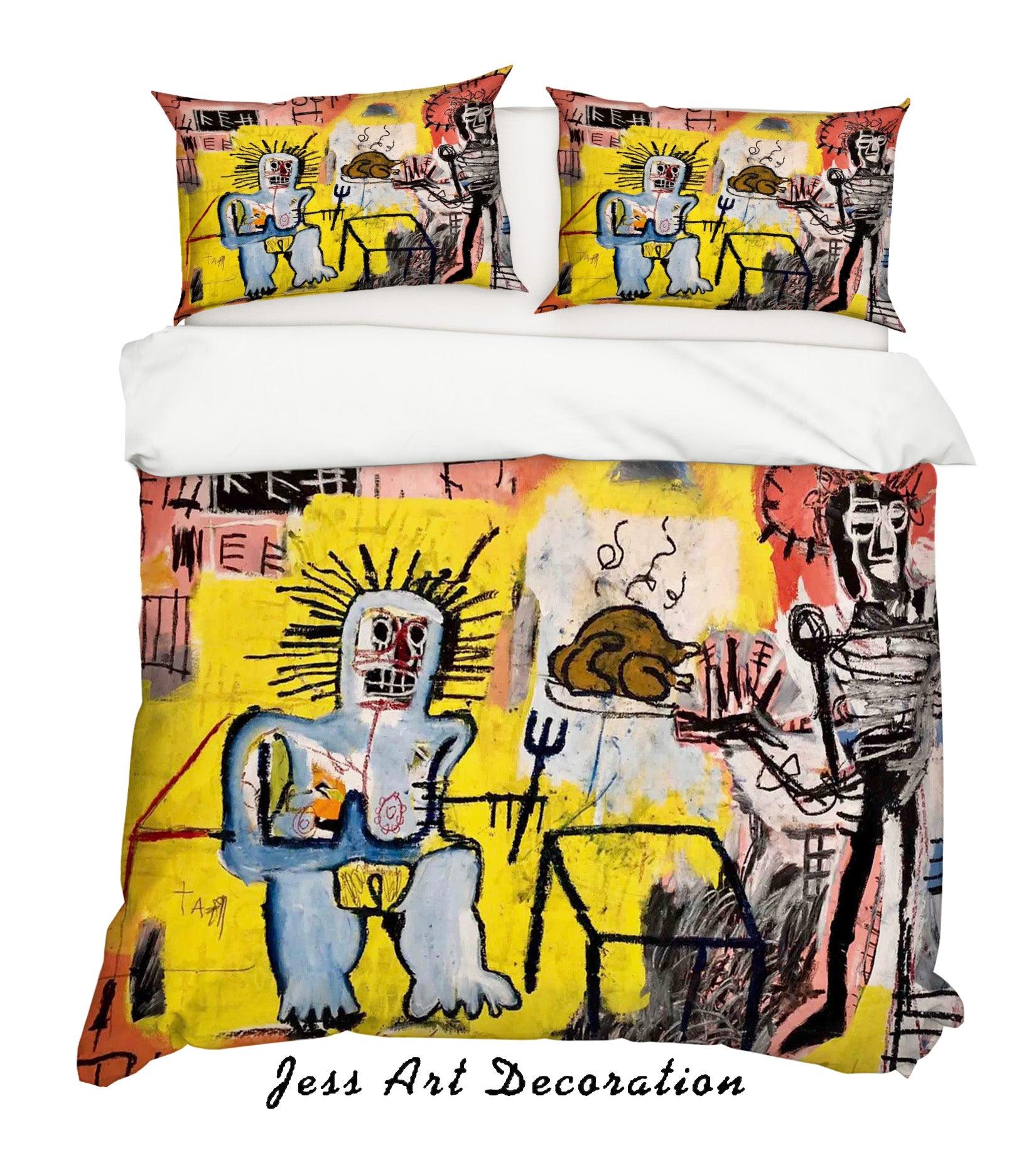 3D Abstract Colorful Figure Quilt Cover Set Bedding Set Duvet Cover Pillowcases LXL- Jess Art Decoration