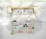 3D Cartoon Building Quilt Cover Set Bedding Set Pillowcases 08- Jess Art Decoration
