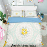 3D Color Ring Floral Pattern Quilt Cover Set Bedding Set Pillowcases  144- Jess Art Decoration