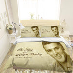 3D Rock Elvis Presley Quilt Cover Set Bedding Set Pillowcases 30- Jess Art Decoration
