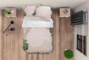3D Abstract Green Leaf Quilt Cover Set Bedding Set Duvet Cover Pillowcases 34- Jess Art Decoration