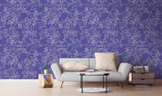 3D Purple Floral Pattern Wall Mural Wallpaper JN 1289- Jess Art Decoration