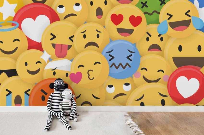 3D Color Cartoon Expression Wall Mural Wallpaper 92- Jess Art Decoration