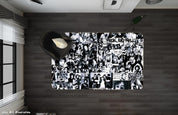 3D Rock Roll Non-Slip Rug Mat 123- Jess Art Decoration