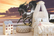 3D Grey Horse Sky Wall Mural Wallpaper 125- Jess Art Decoration