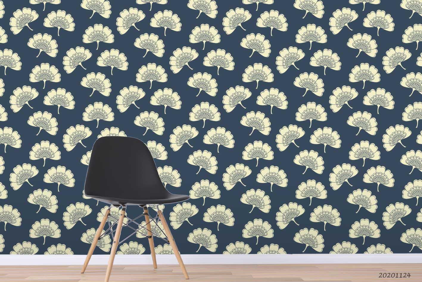 3D Hand Drawn Ginkgo Leaf Wall Mural Wallpaper LQH 117- Jess Art Decoration