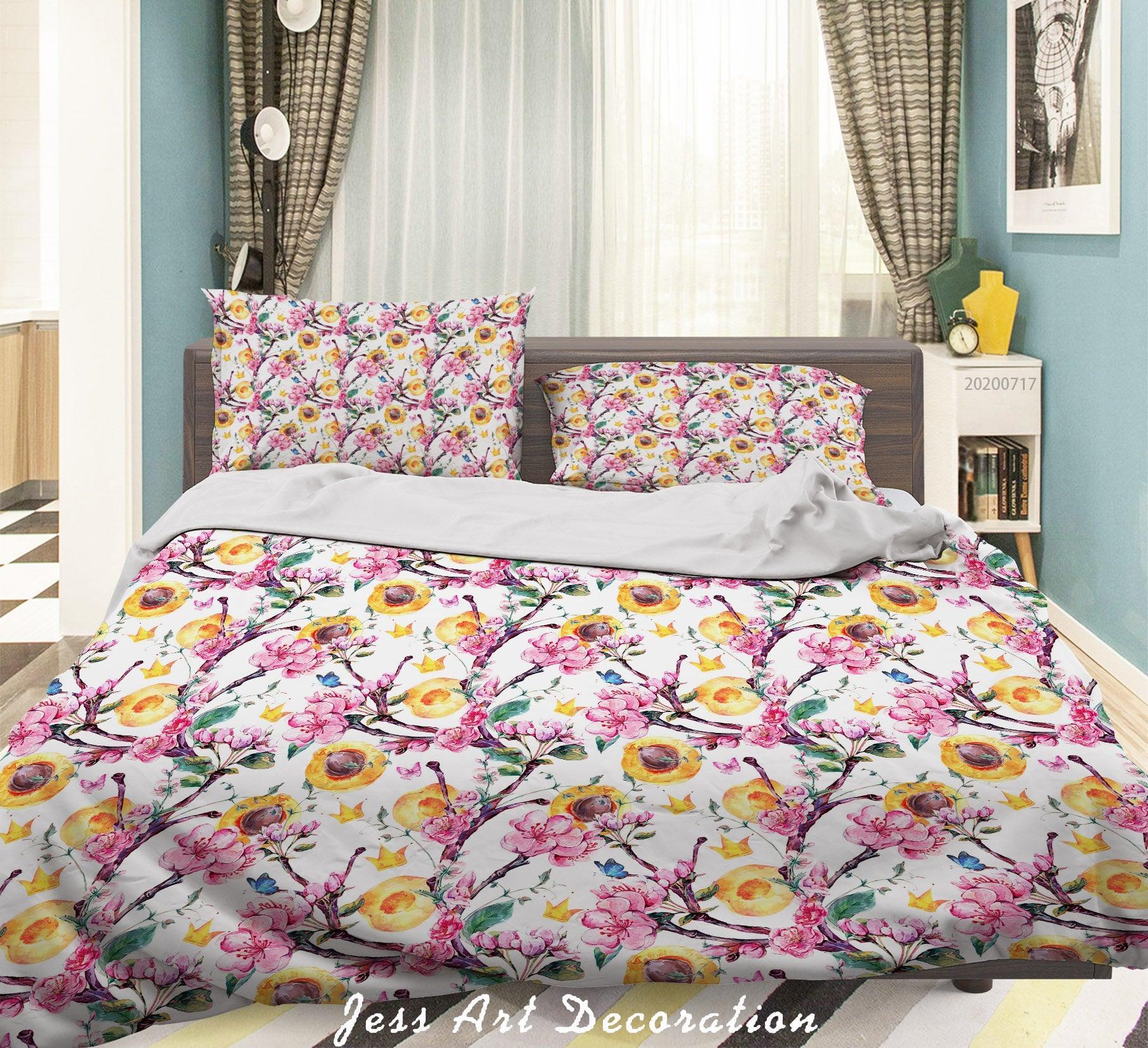 3D Vintage Floral Quilt Cover Set Bedding Set Duvet Cover Pillowcases WJ 1617- Jess Art Decoration