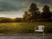 3D Green Grass Fence Trees Wall Mural Wallpaper GD 2296- Jess Art Decoration