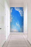 3D blue sky white cloud wall mural wallpaper 35- Jess Art Decoration