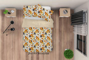 3D Abstract Hand Draw Cartoon Nature Lion Pattern Quilt Cover Set Bedding Set Duvet Cover Pillowcases WJ 3511- Jess Art Decoration