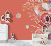 3D Seaweed Shell Pink Wall Mural Wallpaper 16 LQH- Jess Art Decoration