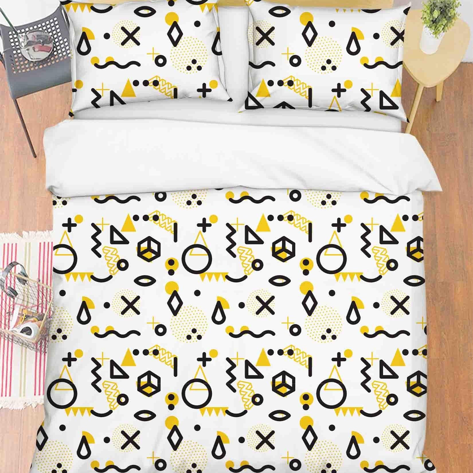 3D Abstract Geometric Pattern Quilt Cover Set Bedding Set Duvet Cover Pillowcases 12 LQH- Jess Art Decoration