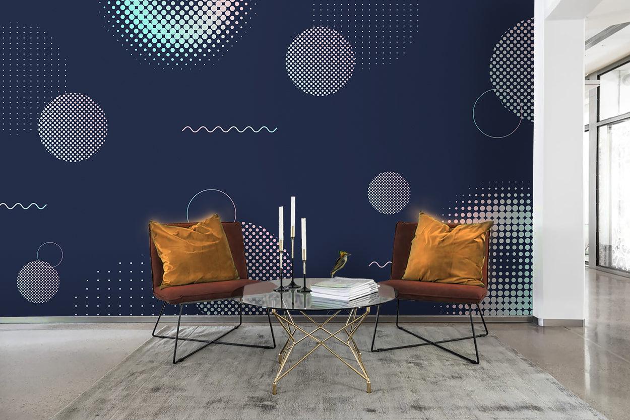 3D Circle Spot Wavy Wall Mural Wallpaper 76- Jess Art Decoration