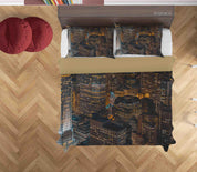 3D City Architecture Night View Quilt Cover Set Bedding Set Duvet Cover Pillowcases 7 LQH- Jess Art Decoration