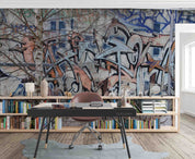 3D Abstract Art Graffiti Wall Mural Wallpaper GD 2655- Jess Art Decoration